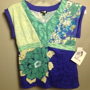 Pop Up Couture Sleeveless Blouse Size L Junior